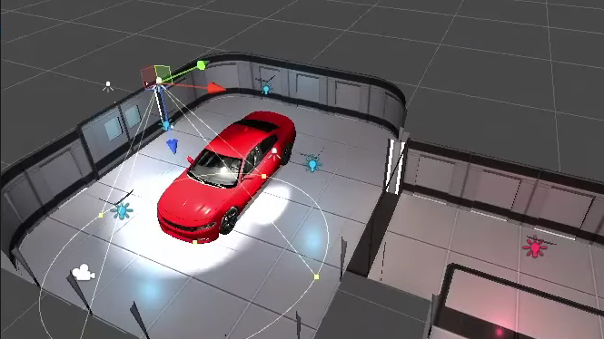 3D Head Tracking Car Showroom